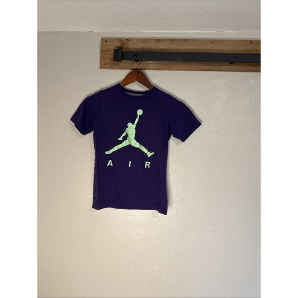 Jordan Other - Jordan Air Jumpman Graphic Tee Purple Boys Size Large 12-13 Yrs Short Sleeve